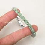Tsavorite Gemstone Bracelet with Luxurious 925 Sterling Silver Bracelet Anniversary Gift